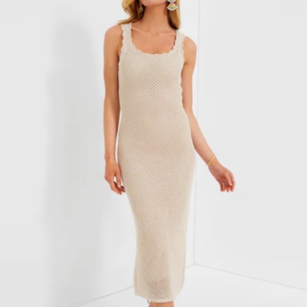 Z Supply Ibiza Crochet Maxi Dress Natural - Large
